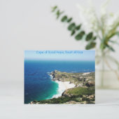 Briefkaart van de Kaap van Goede Hoop, Zuid-Afrika (Staand voorkant)