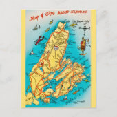 Briefkaart van de Kaapbretoneilanden (Voorkant)