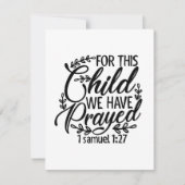 Briefkaart van de kaart, Voor dit kind hebben we g (Voorkant)