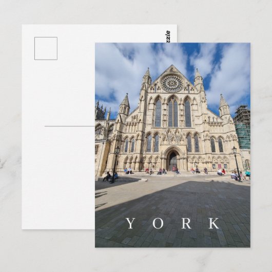 Briefkaart van de kathedraal van het uitzicht van (Voorkant / Achterkant)