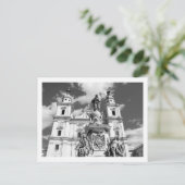 Briefkaart van de kathedraal van Salzburg (Staand voorkant)