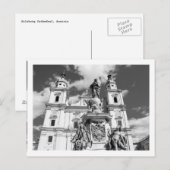 Briefkaart van de kathedraal van Salzburg (Voorkant / Achterkant)