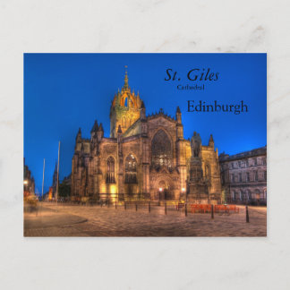 Briefkaart van de kathedraal van St. Giles