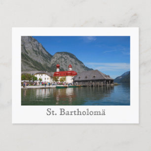 Briefkaart van de kerk van St. Bartholomä