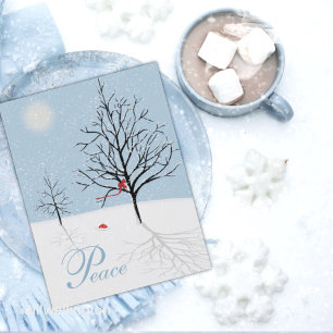 Briefkaart van de Kerstdag van het Betoverde Bos