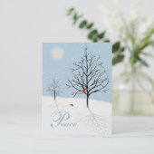 Briefkaart van de Kerstdag van het Betoverde Bos (Staand voorkant)