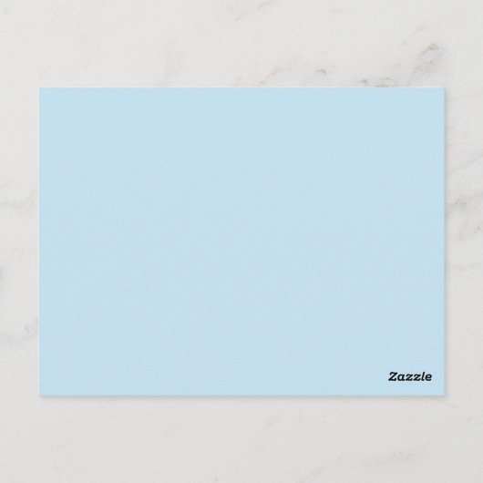 briefkaart van de kersttrein (Achterkant)