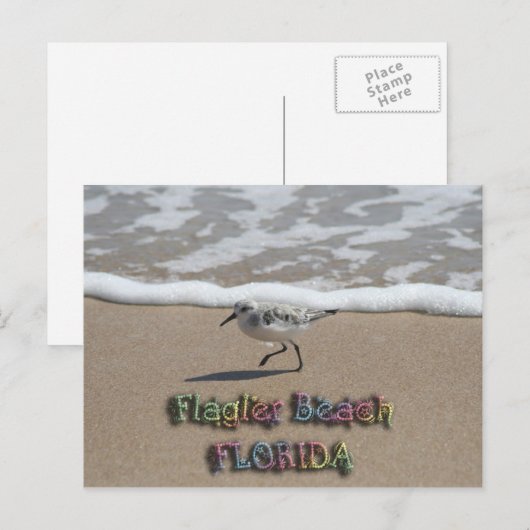 Briefkaart van de Klagler Beach (Voorkant / Achterkant)