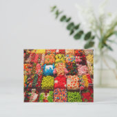 Briefkaart van de kleurrijke snoep (Staand voorkant)