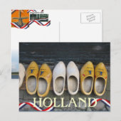 Briefkaart van de Klompen van Holland het (Voorkant / Achterkant)
