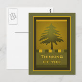 Briefkaart van de koeienboom (Voorkant / Achterkant)
