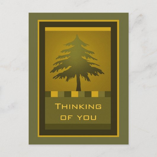 Briefkaart van de koeienboom (Voorkant)