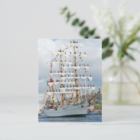 Briefkaart van de koopvaardij (Staand voorkant)