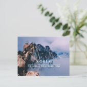 Briefkaart van de Koreaanse Seoraksan-berg voor po (Staand voorkant)
