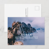 Briefkaart van de Koreaanse Seoraksan-berg voor po (Voorkant / Achterkant)