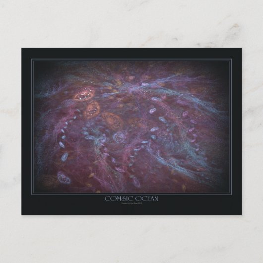 Briefkaart van de kosmische oceaan (Voorkant)
