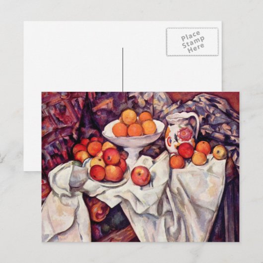 Briefkaart van de Kunst van Cezanne het Fijne (Voorkant / Achterkant)