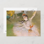Briefkaart van de Kunst van de Ballerina van Edgar (Voorkant / Achterkant)