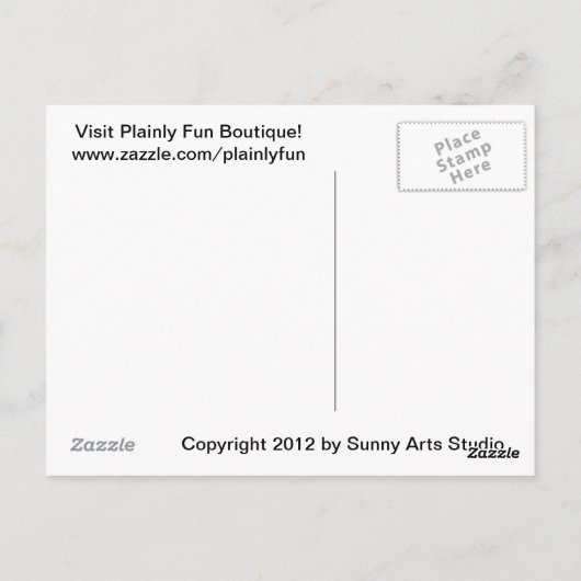 Briefkaart van de Kunst van de stier het Volks (Achterkant)