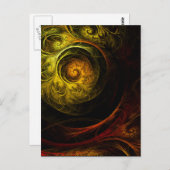 Briefkaart van de Kunst van de zonsopgang het (Voorkant / Achterkant)