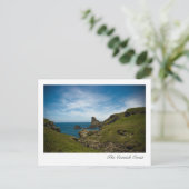 Briefkaart van de kust van Cornish (Staand voorkant)