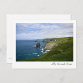 Briefkaart van de kust van Cornish (Voorkant / Achterkant)