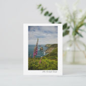 Briefkaart van de kust van Cornish (Staand voorkant)
