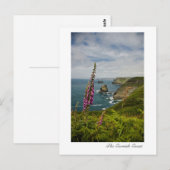 Briefkaart van de kust van Cornish (Voorkant / Achterkant)