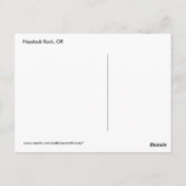 Briefkaart van de Kust van Oregon van de Rots van (Achterkant)