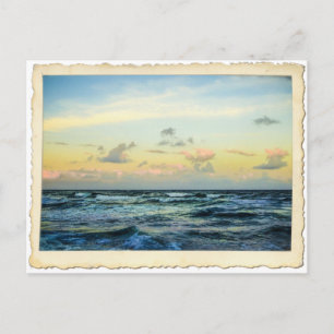 Briefkaart van de kusten van de Atlantische Oceaan