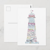 Briefkaart van de kustgebieden van Mississippi (Voorkant / Achterkant)