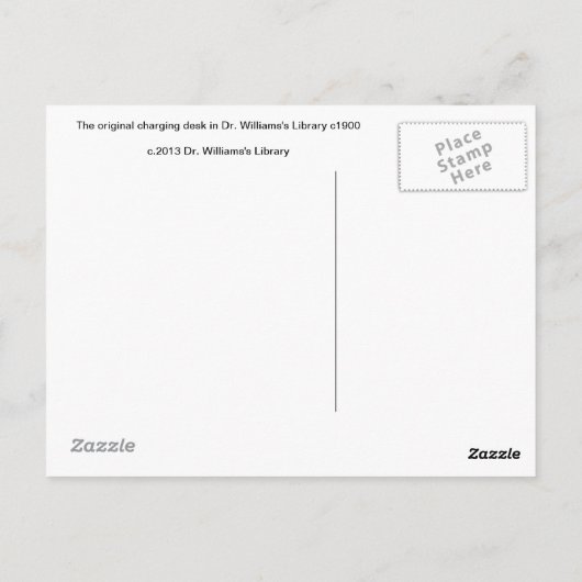 Briefkaart van de laadbureau (Achterkant)