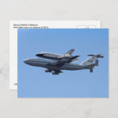 Briefkaart van de laatste vlucht voor de Space Shu (Voorkant / Achterkant)