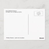 Briefkaart van de laatste vlucht voor de Space Shu (Achterkant)