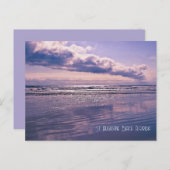 Briefkaart van de Lavender Ocean Sunrise (Voorkant / Achterkant)