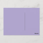 Briefkaart van de Lavender Ocean Sunrise (Achterkant)