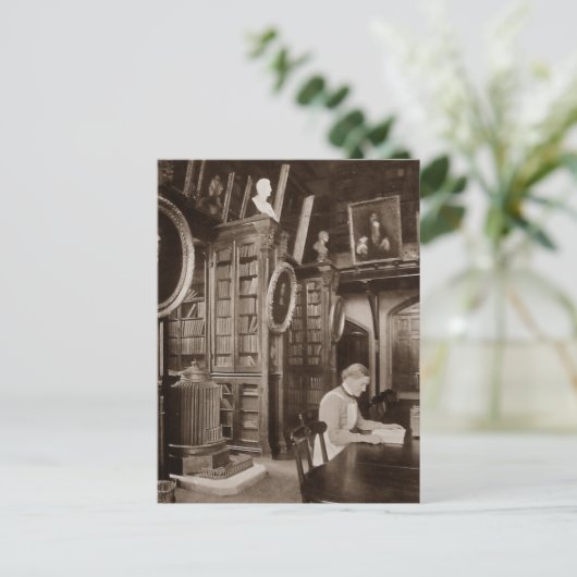 Briefkaart van de leeskamer (Staand voorkant)