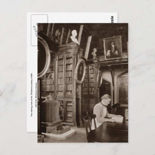 Briefkaart van de leeskamer (Voorkant / Achterkant)