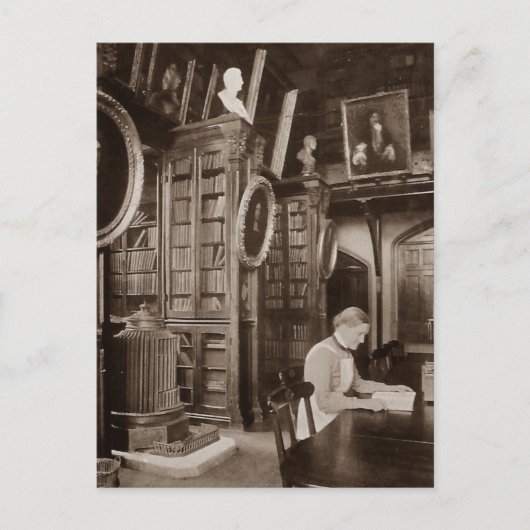 Briefkaart van de leeskamer (Voorkant)