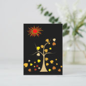 Briefkaart van de liefdesboom (Staand voorkant)