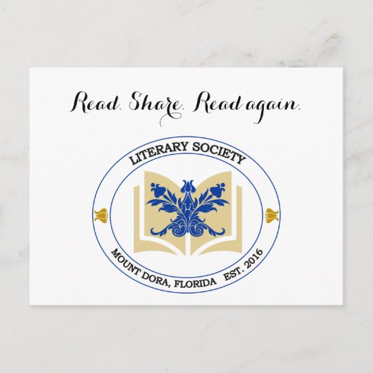 Briefkaart van de literaire samenleving (Voorkant)