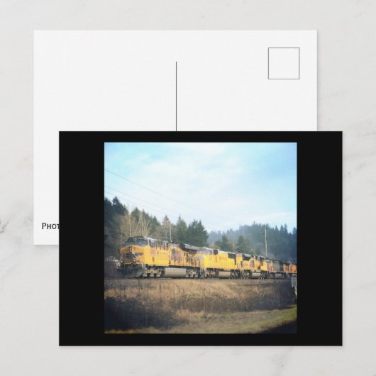 Briefkaart van de locomotief (Voorkant / Achterkant)