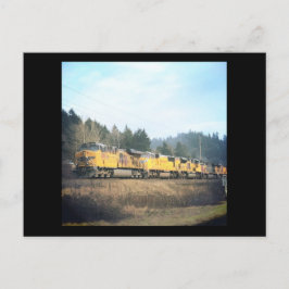 Briefkaart van de locomotief