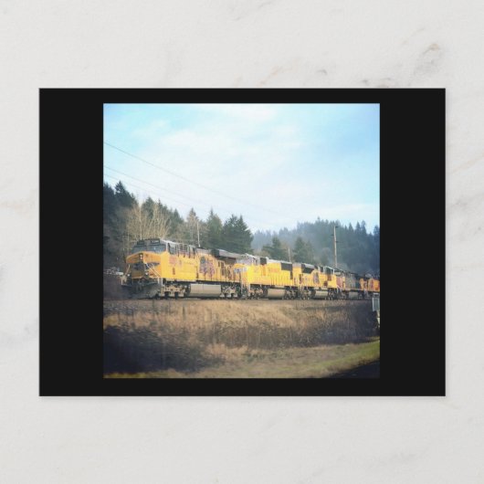 Briefkaart van de locomotief (Voorkant)