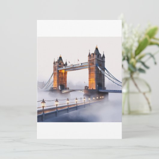 Briefkaart van de London Bridge (Staand voorkant)
