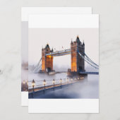 Briefkaart van de London Bridge (Voorkant / Achterkant)