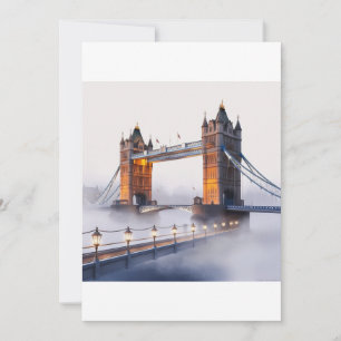 Briefkaart van de London Bridge