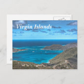 Briefkaart van de Maagdeneilanden (Voorkant / Achterkant)