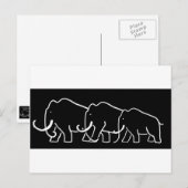 Briefkaart van de Mammoth Family (Voorkant / Achterkant)