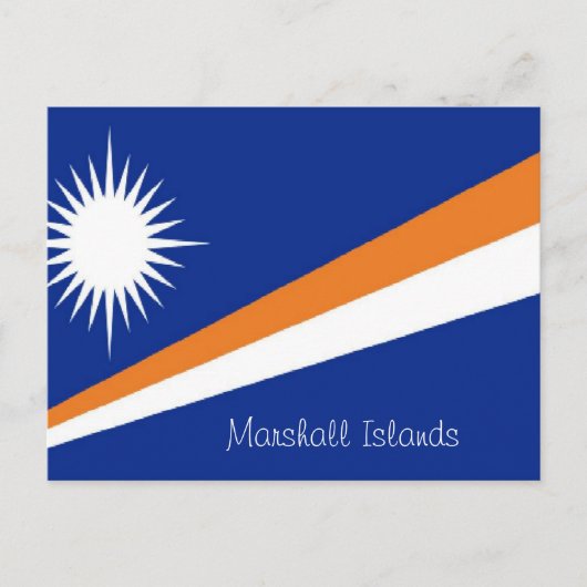 Briefkaart van de Marshalleilanden (Voorkant)